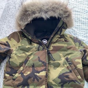 Canada Goose Camouflage Bomber Jacket EUC